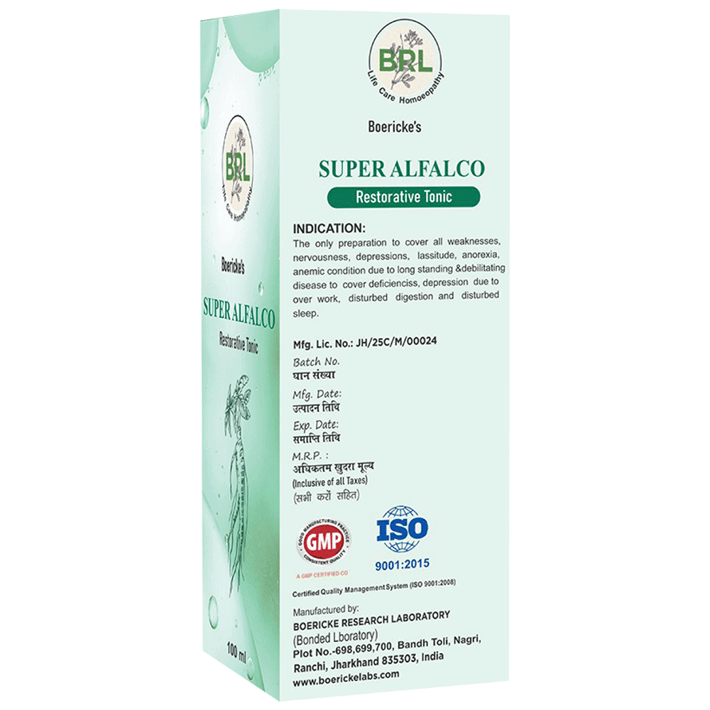 BRL Super Alfalco Tonic bottle of 100 ml Tonic