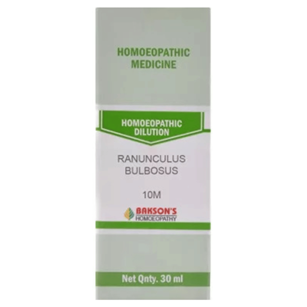 Bakson's Homeopathy Ranunculus Bulbosus Dilution 10M bottle of 30 ml Dilution
