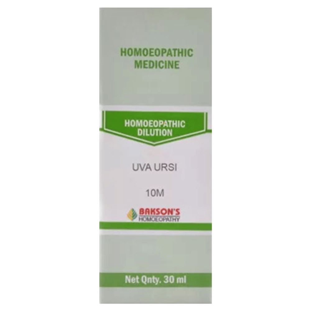 Bakson's Homeopathy Uva Ursi Dilution 10M bottle of 30 ml Dilution Bakson's Homeopathy Uva Ursi Dilution 10M bottle of 30 ml Dilution