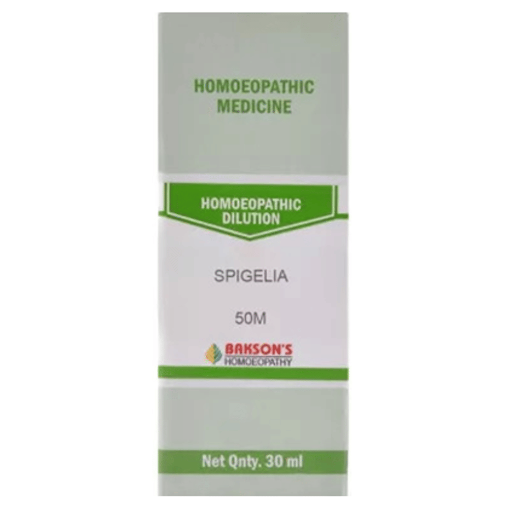 Bakson's Homeopathy Spigelia Dilution 50M bottle of 30 ml Dilution