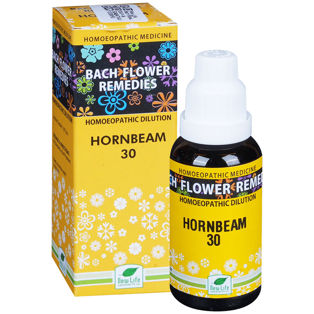 New Life Bach Flower Horn Beam 30 bottle of 30 ml Dilution