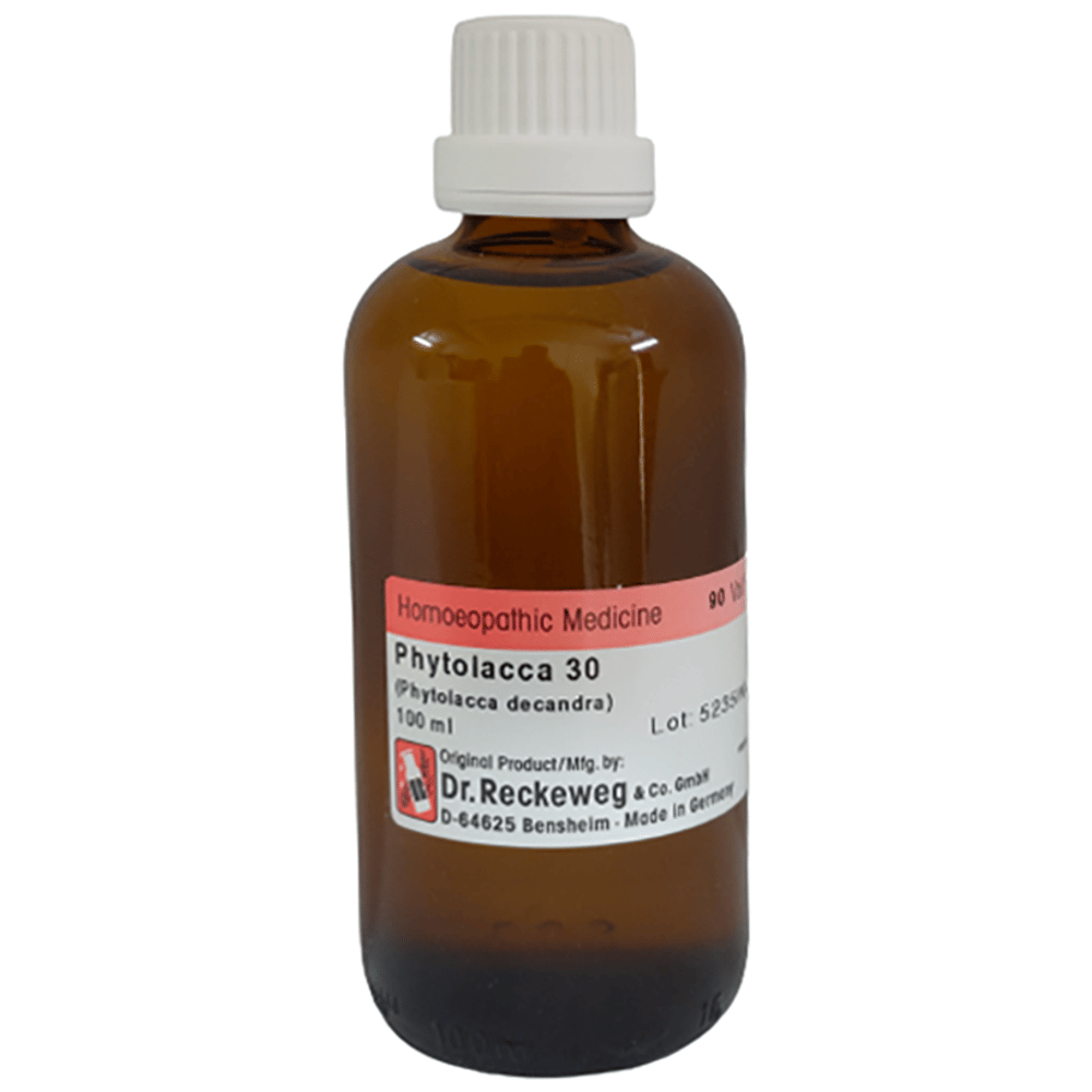 Dr. Reckeweg Phytolacca Dec Dilution 30 CH bottle of 100 ml Dilution