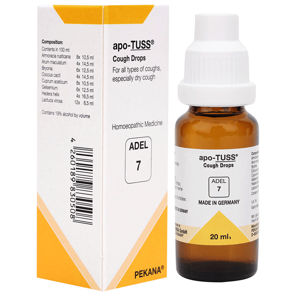 ADEL 7 Apo-Tuss Drop bottle of 20 ml Drop ADEL 7 Apo-Tuss Drop bottle of 20 ml Drop