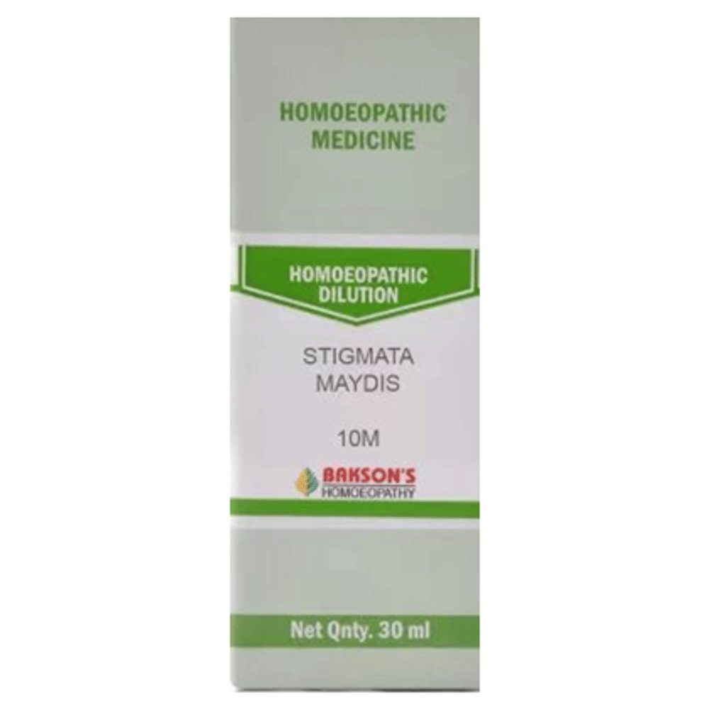 Bakson's Homeopathy Stigmata Maydis Dilution 10M bottle of 30 ml Dilution