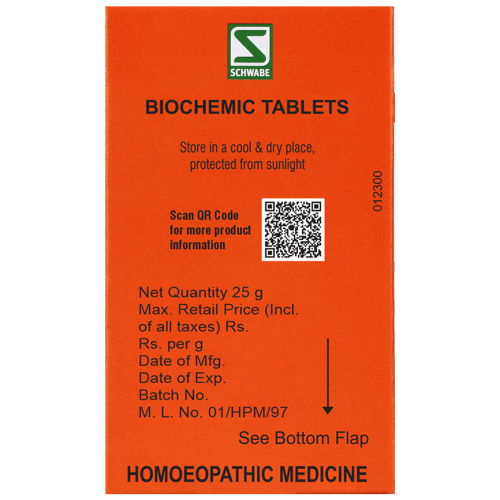 Dr Willmar Schwabe India Natrum Phosphoricum Biochemic Tablet 12X bottle of 25 gm Biochemic Tablet