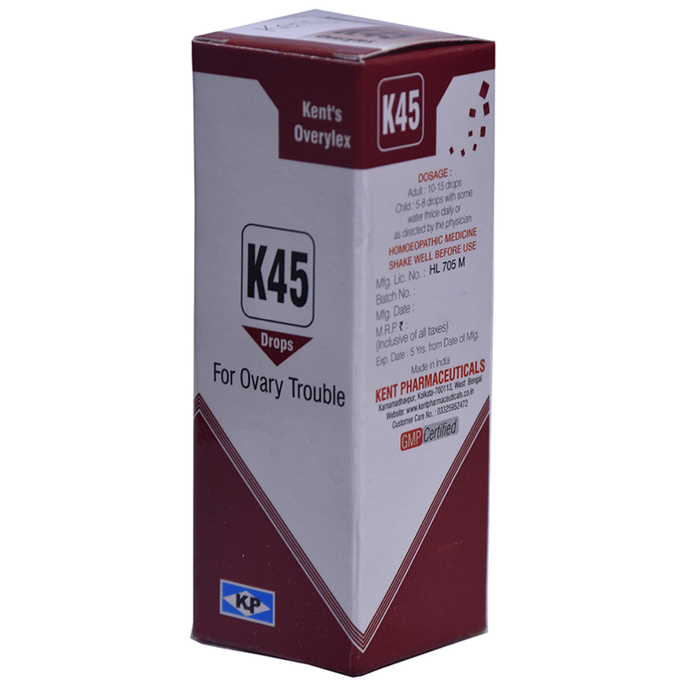 Kent's K45 Ovary Trouble Oral Drops bottle of 30 ml Oral Drops Kent's K45 Ovary Trouble Oral Drops bottle of 30 ml Oral Drops