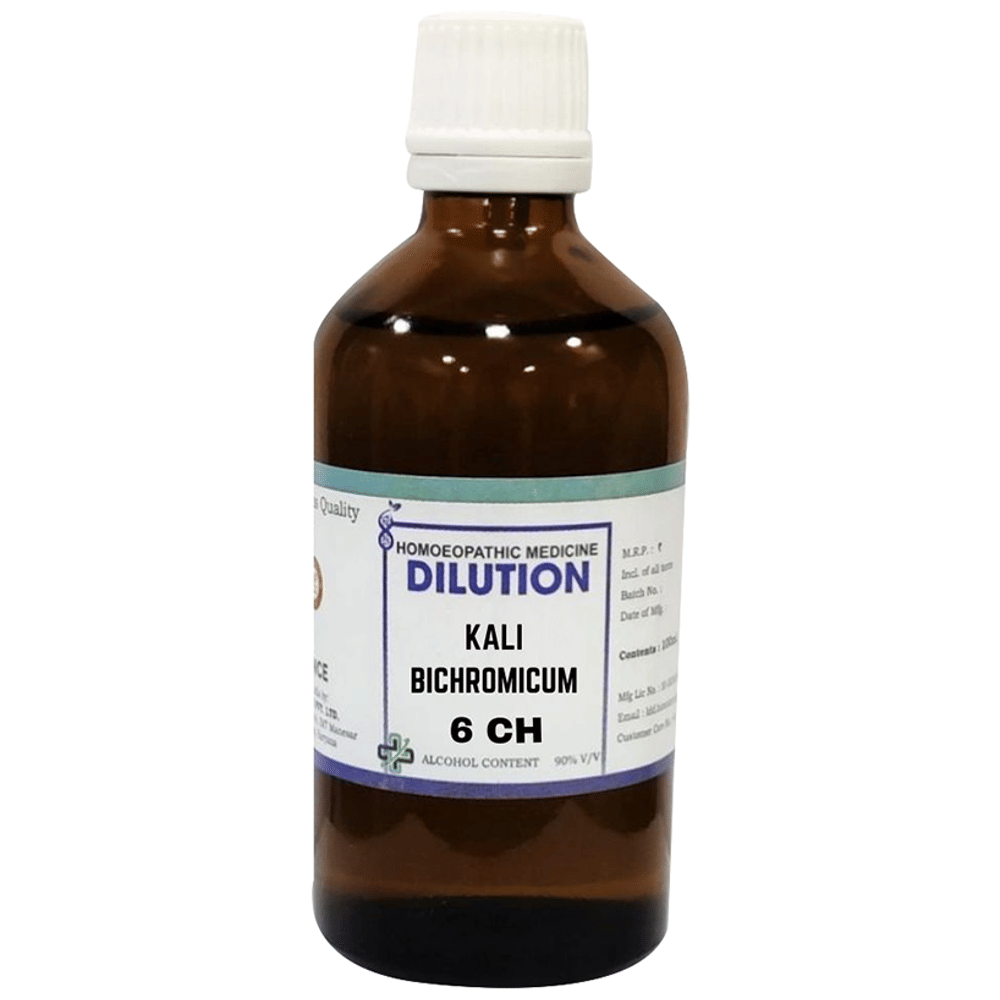 LDD Bioscience Kali Bichromicum Dilution 6 CH bottle of 100 ml Dilution