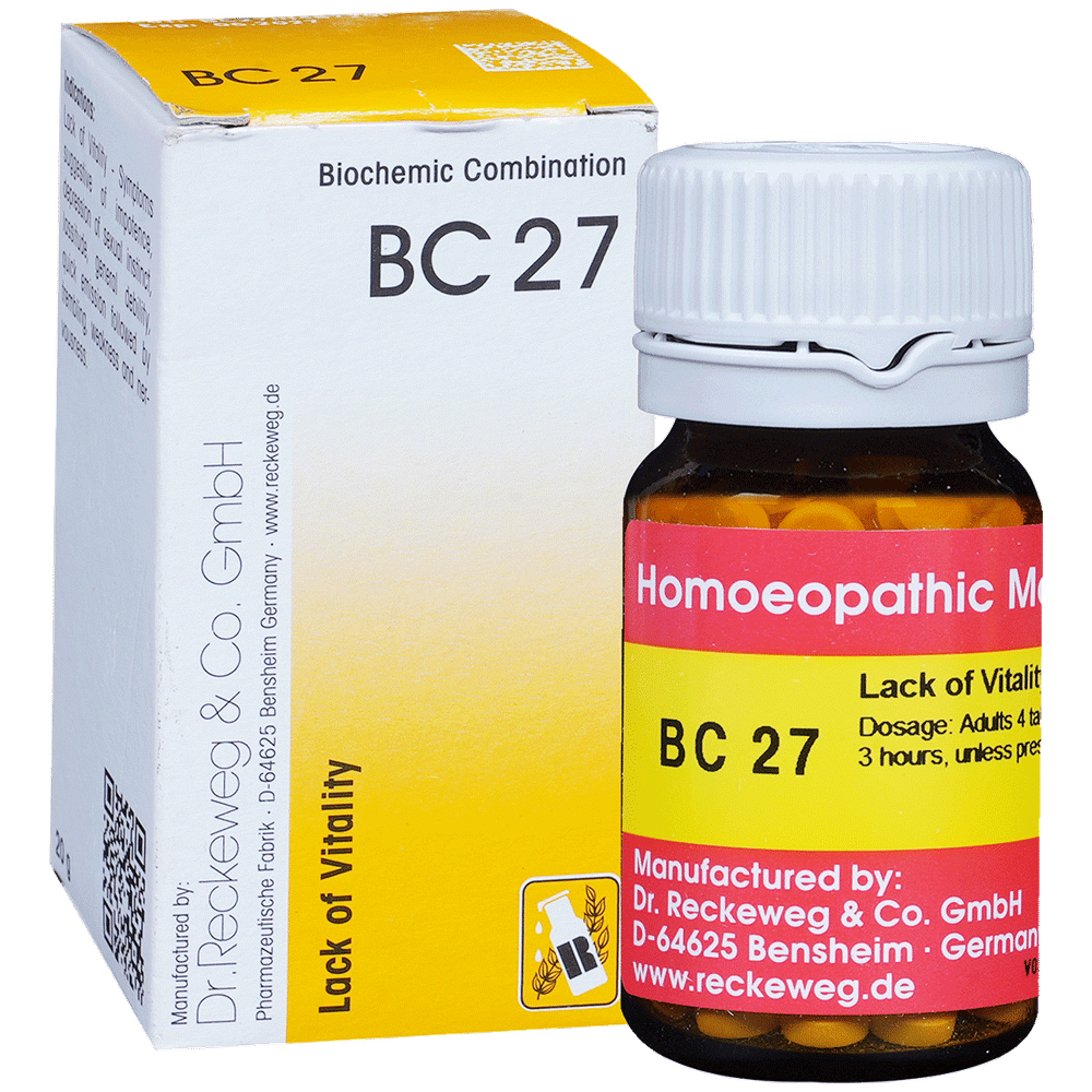 Dr. Reckeweg Bio-Combination 27 (BC 27) Tablet bottle of 20 gm Biocombination Tablet