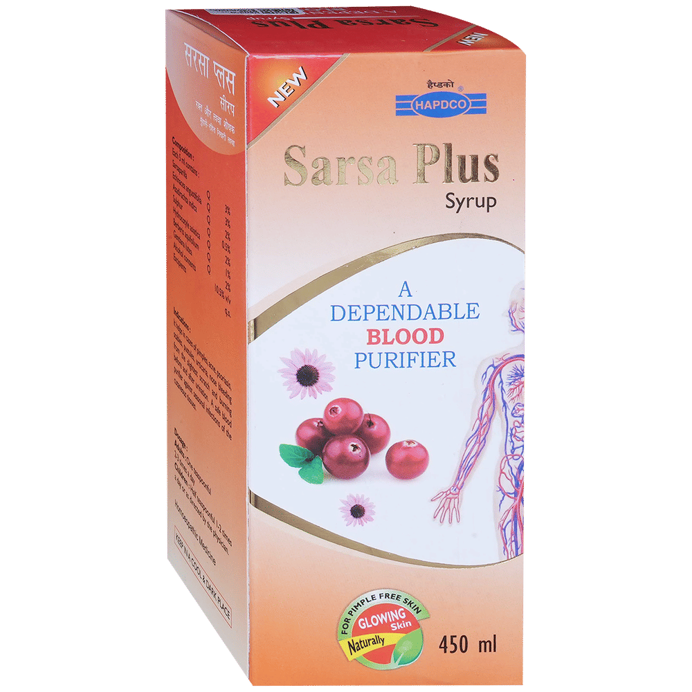 Hapdco Sarsa Plus Syrup bottle of 450 ml Syrup Hapdco Sarsa Plus Syrup bottle of 450 ml Syrup