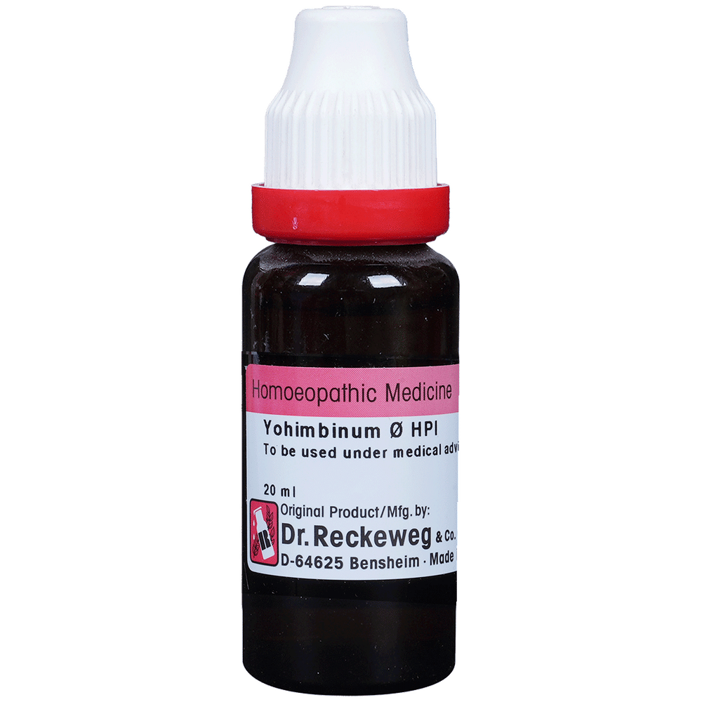 Dr. Reckeweg Yohimbinum Mother Tincture Q bottle of 20 ml Mother Tincture