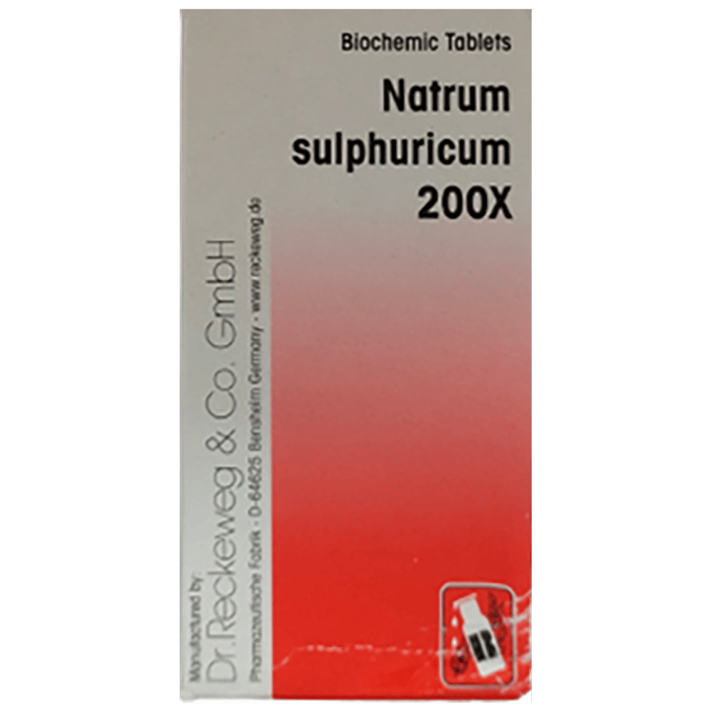 Dr Reckeweg &Co.gmbH Natrum sulphuricum Biochemic Tablet 200X bottle of 20 gm Biochemic Tablet