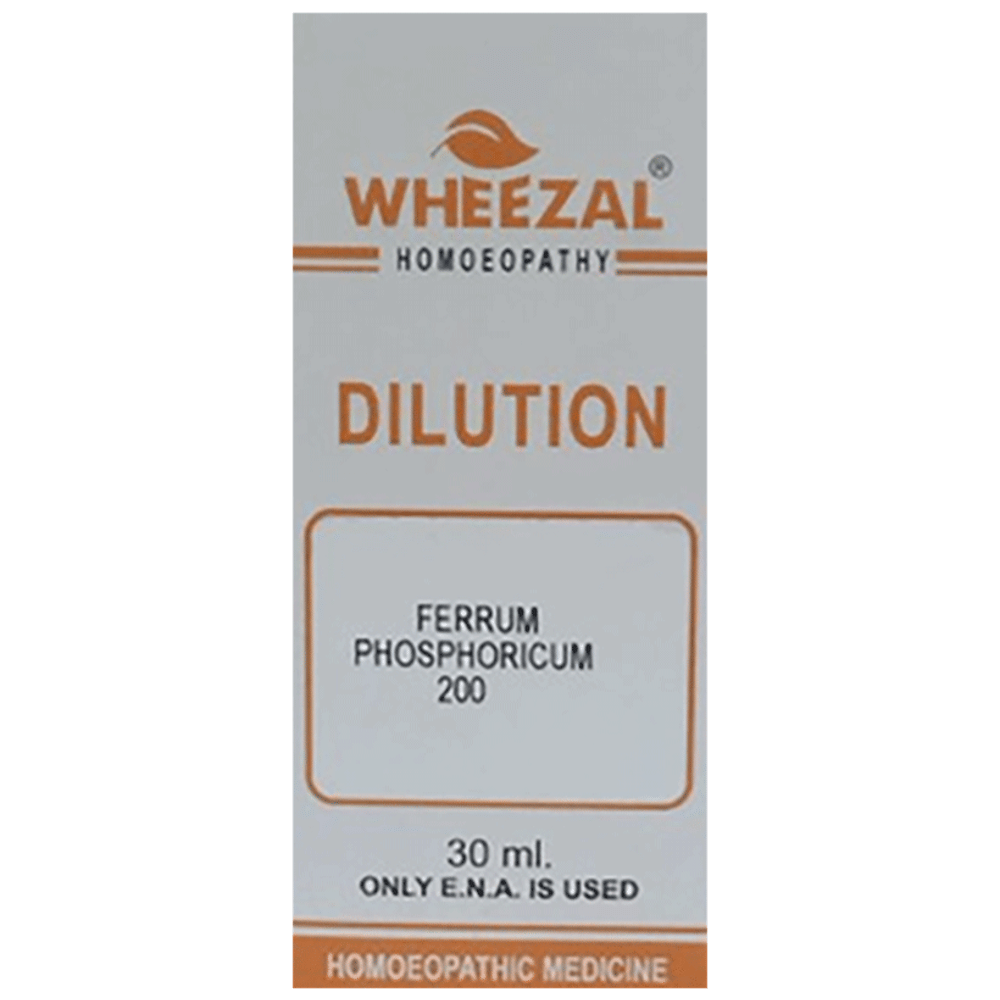 Wheezal Ferrum Phos Dilution 200 bottle of 30 ml Dilution