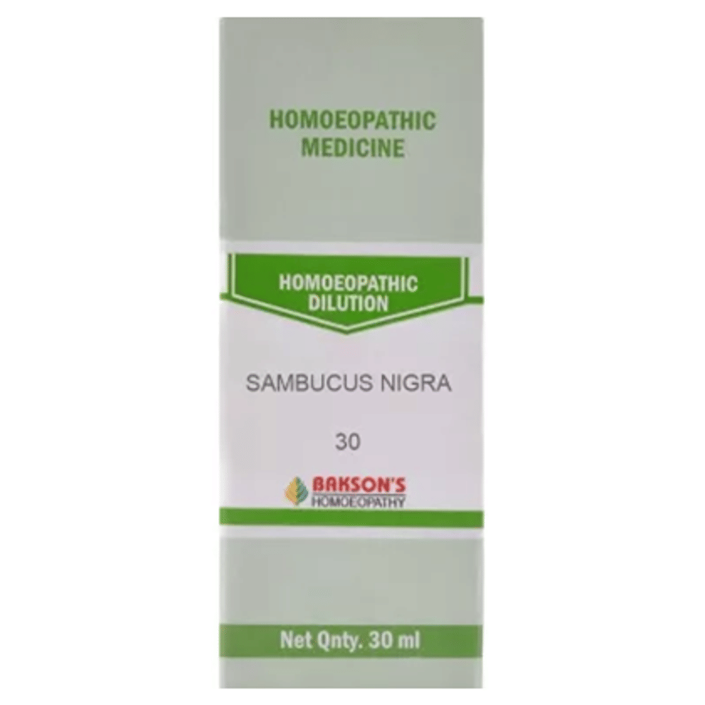 Bakson's Homeopathy Sambucus Nigra Dilution 30 bottle of 30 ml Dilution