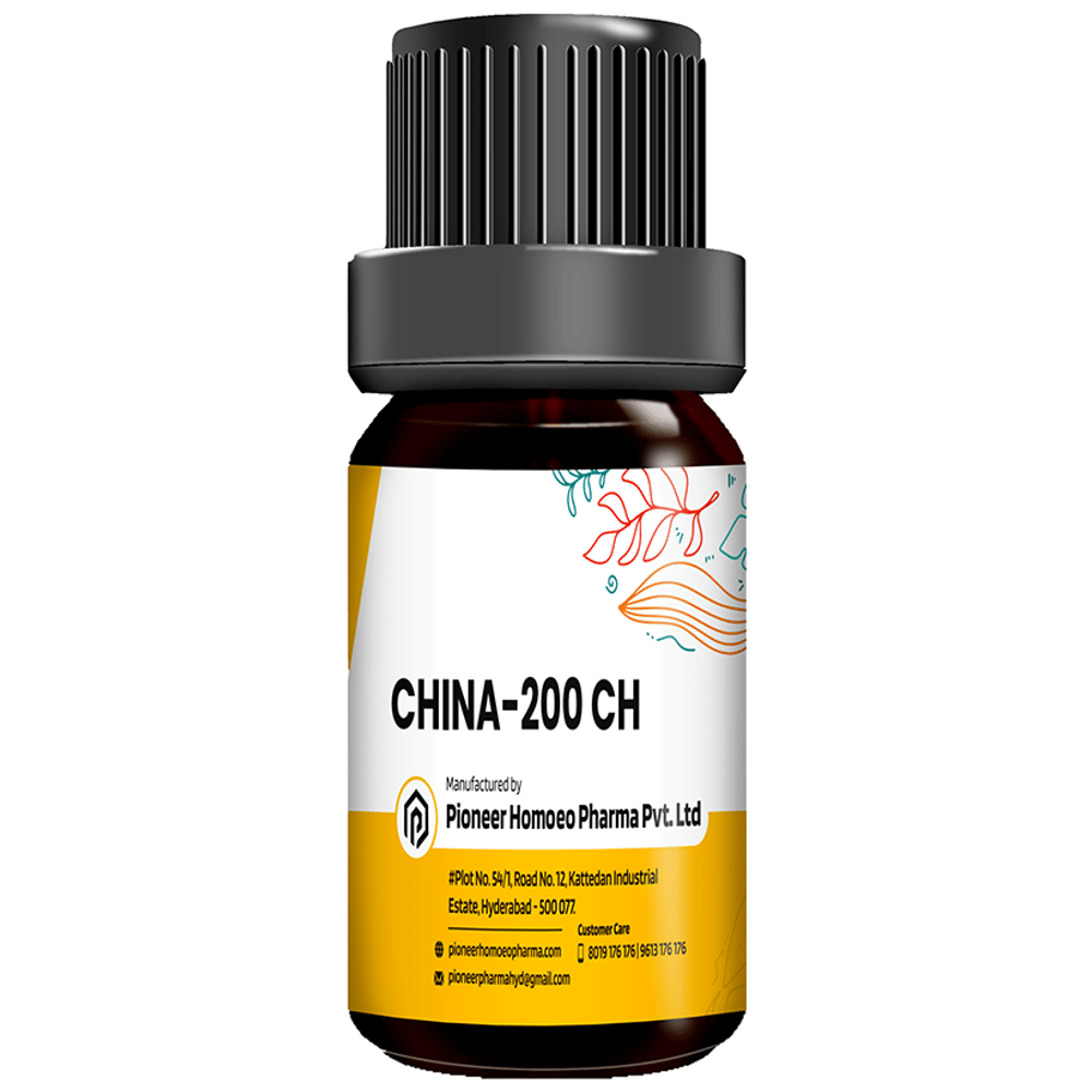 Pioneer Pharma China Globules Pellets Multidose Pills 200 CH bottle of 150 tablets