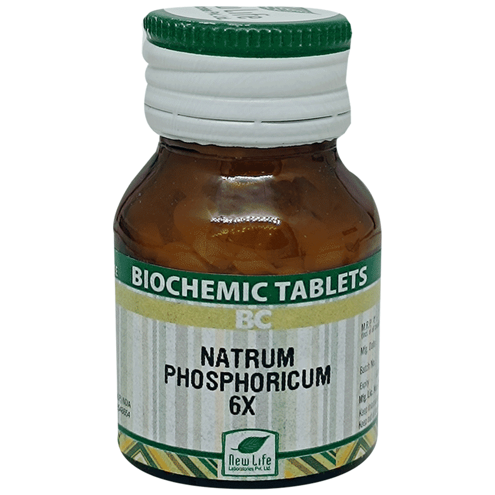 New Life Natrum Phosphoricum Biochemic Tablet 6X bottle of 25 gm Biochemic Tablet