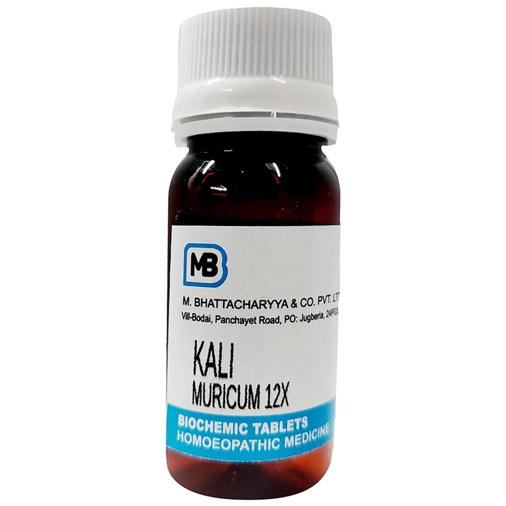 MB Kali Muricum Tablet 12X bottle of 25 gm Tablet MB Kali Muricum Tablet 12X bottle of 25 gm Tablet