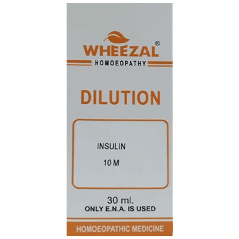 Wheezal Insulin Dilution 10M bottle of 30 ml Dilution Wheezal Insulin Dilution 10M bottle of 30 ml Dilution
