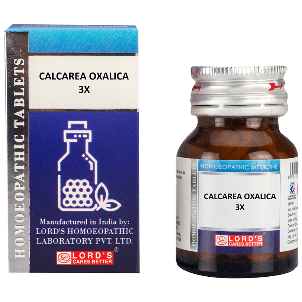 Lord's Calcarea Oxalica Trituration Tablet 3X bottle of 25 gm Trituration Tablet