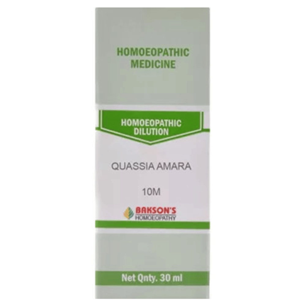 Bakson's Homeopathy Quassia Amara Dilution 10M bottle of 30 ml Dilution Bakson's Homeopathy Quassia Amara Dilution 10M bottle of 30 ml Dilution