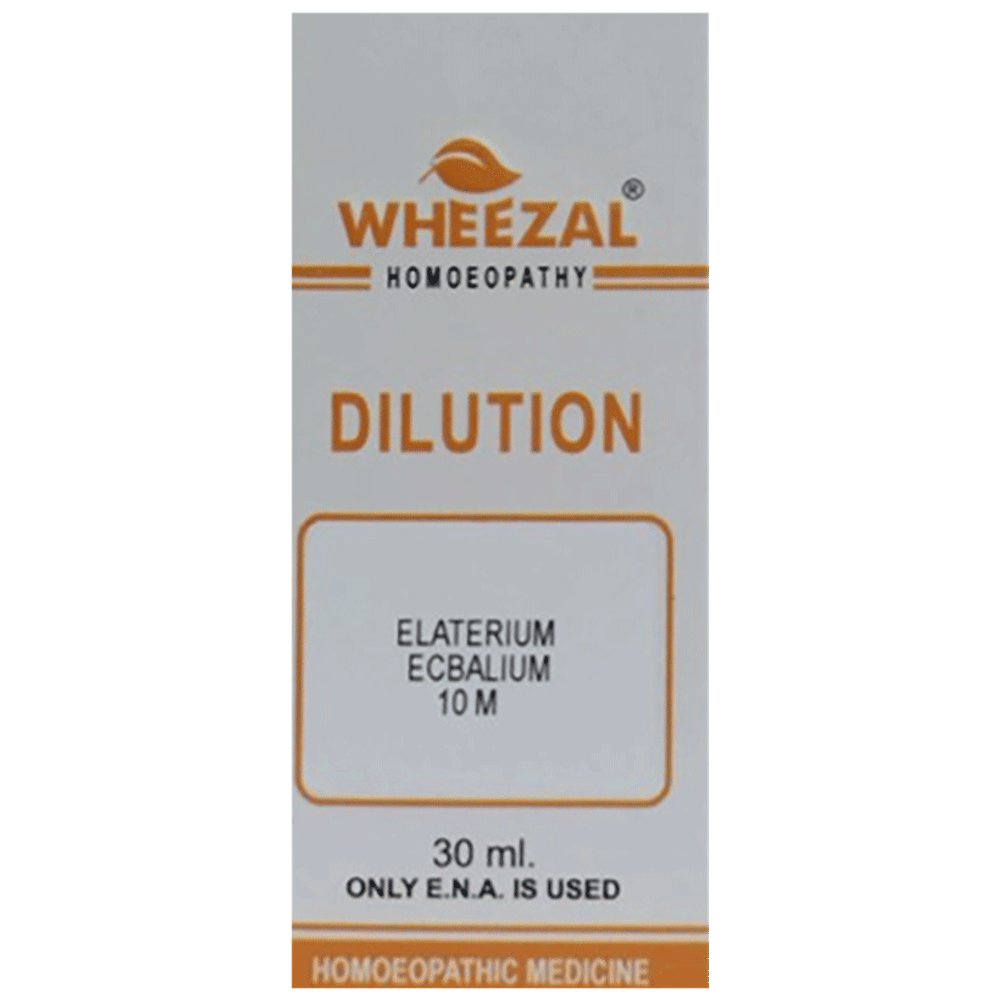 Wheezal Elaterium E. Dilution 10M bottle of 30 ml Dilution Wheezal Elaterium E. Dilution 10M bottle of 30 ml Dilution