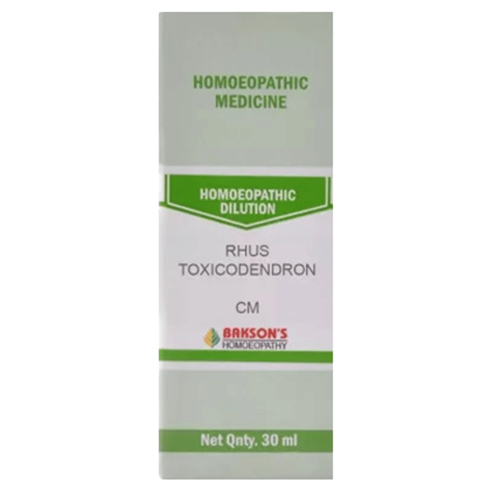 Bakson's Homeopathy Rhus Toxicodendron Dilution CM bottle of 30 ml Dilution