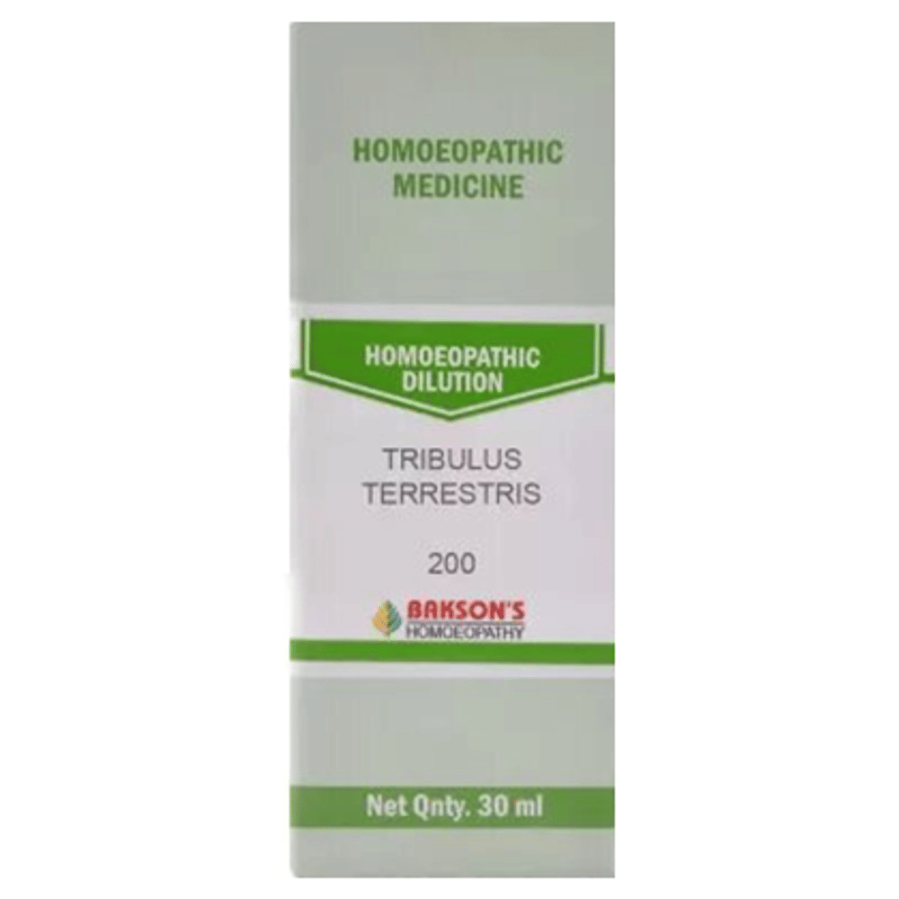 Bakson's Homeopathy Tribulus Terrestris Dilution 200 bottle of 30 ml Dilution Bakson's Homeopathy Tribulus Terrestris Dilution 200 bottle of 30 ml Dilution