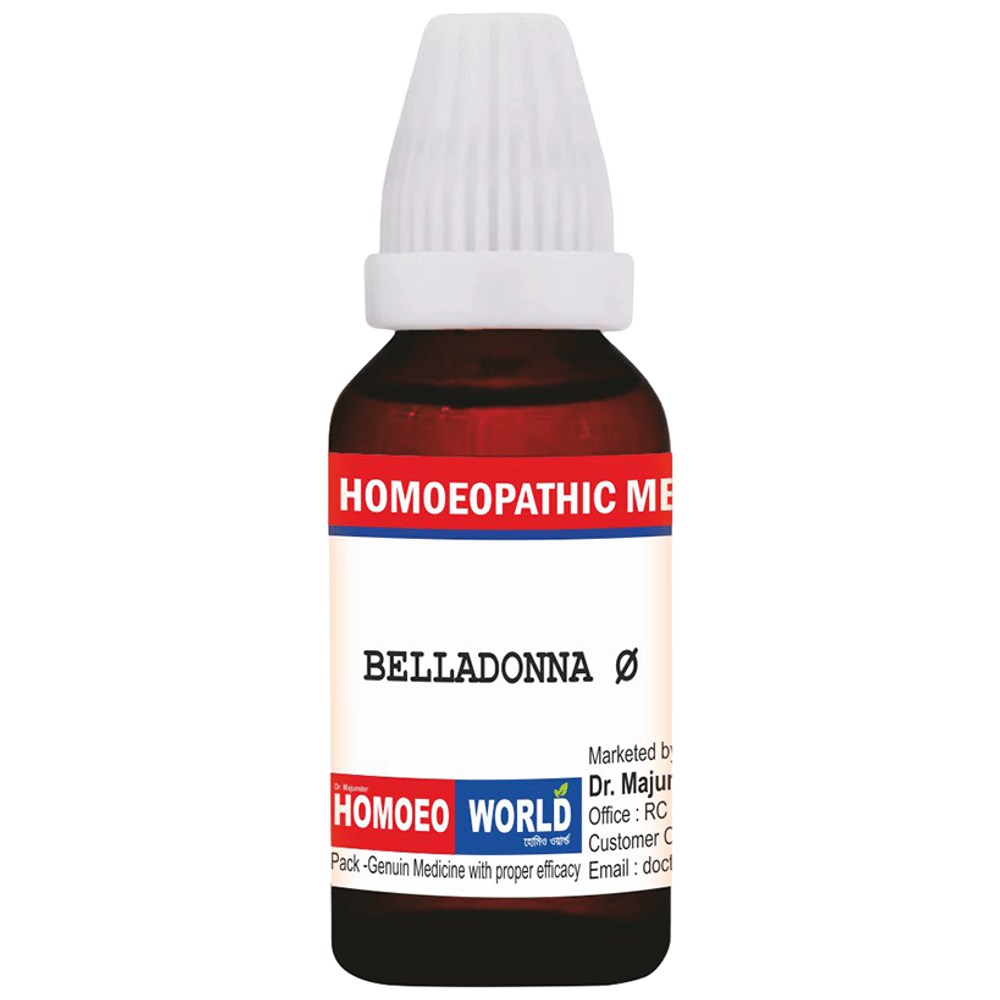 Dr. Majumder Homeo World Belladonna Q Mother Tincher (30ml Each) combo pack of 4 bottles