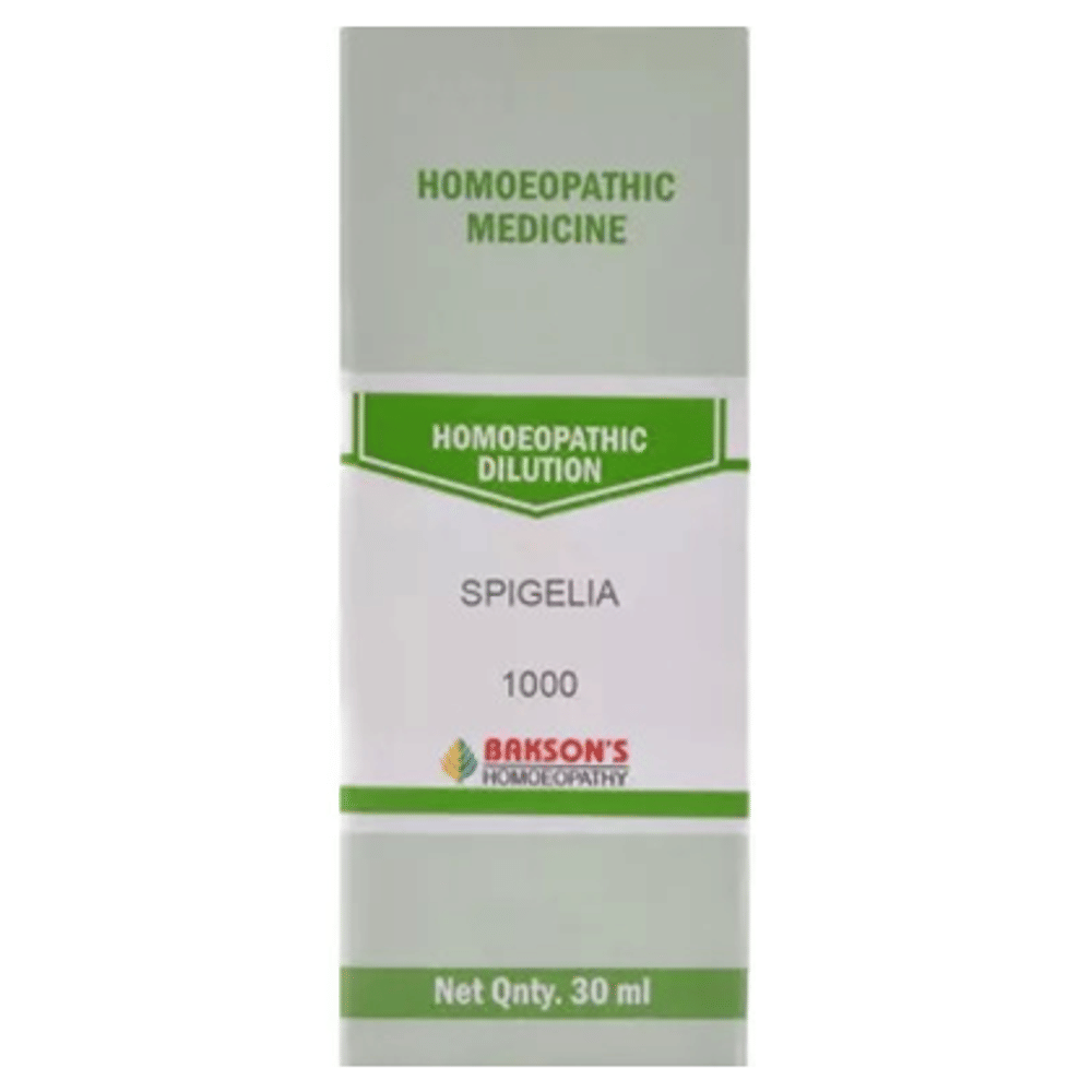 Bakson's Homeopathy Spigelia Dilution 1000 CH bottle of 30 ml Dilution