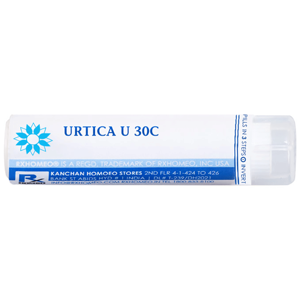 Rxhomeo Urtica Urens 30C bottle of 250 pellets