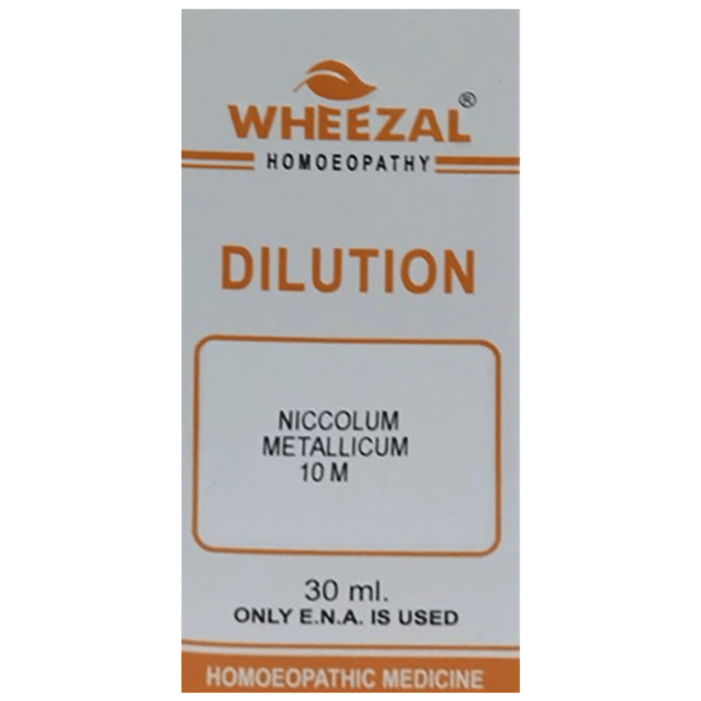 Wheezal Niccolum Metallicum Dilution 10M bottle of 30 ml Dilution Wheezal Niccolum Metallicum Dilution 10M bottle of 30 ml Dilution