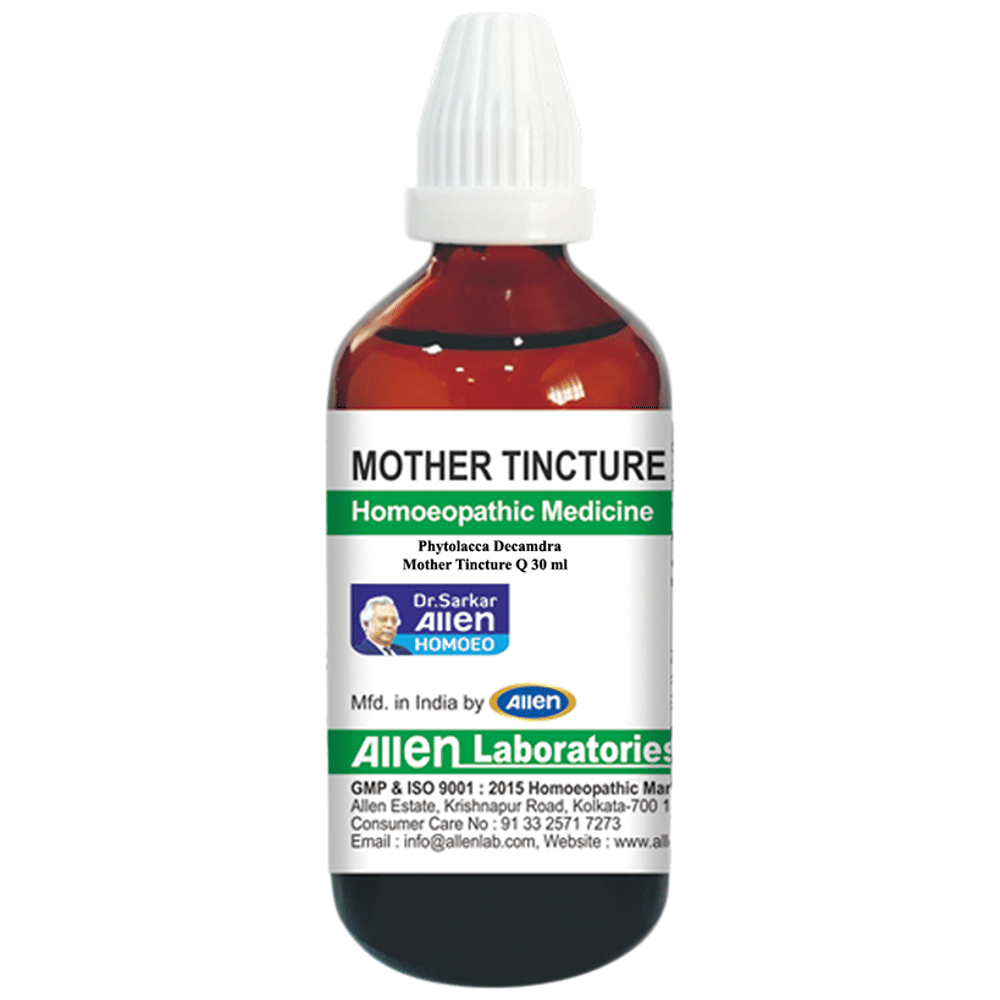 Allen Laboratories Phytolacca Decamdra Mother Tincture Q bottle of 30 ml Mother Tincture