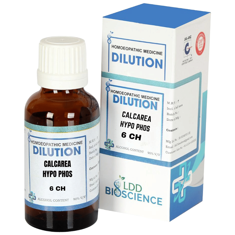 LDD Bioscience Calcarea Hypo Phos Dilution 6 CH bottle of 30 ml Dilution
