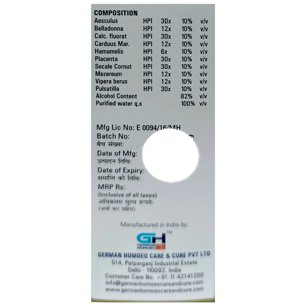 German's 539 Varicose Veins Drop bottle of 30 ml Drop