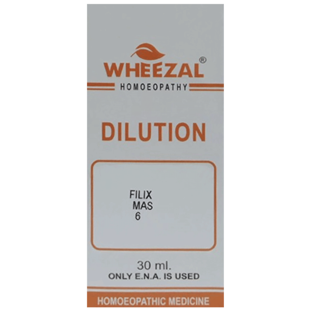 Wheezal Filix Mas Dilution 6 bottle of 30 ml Dilution