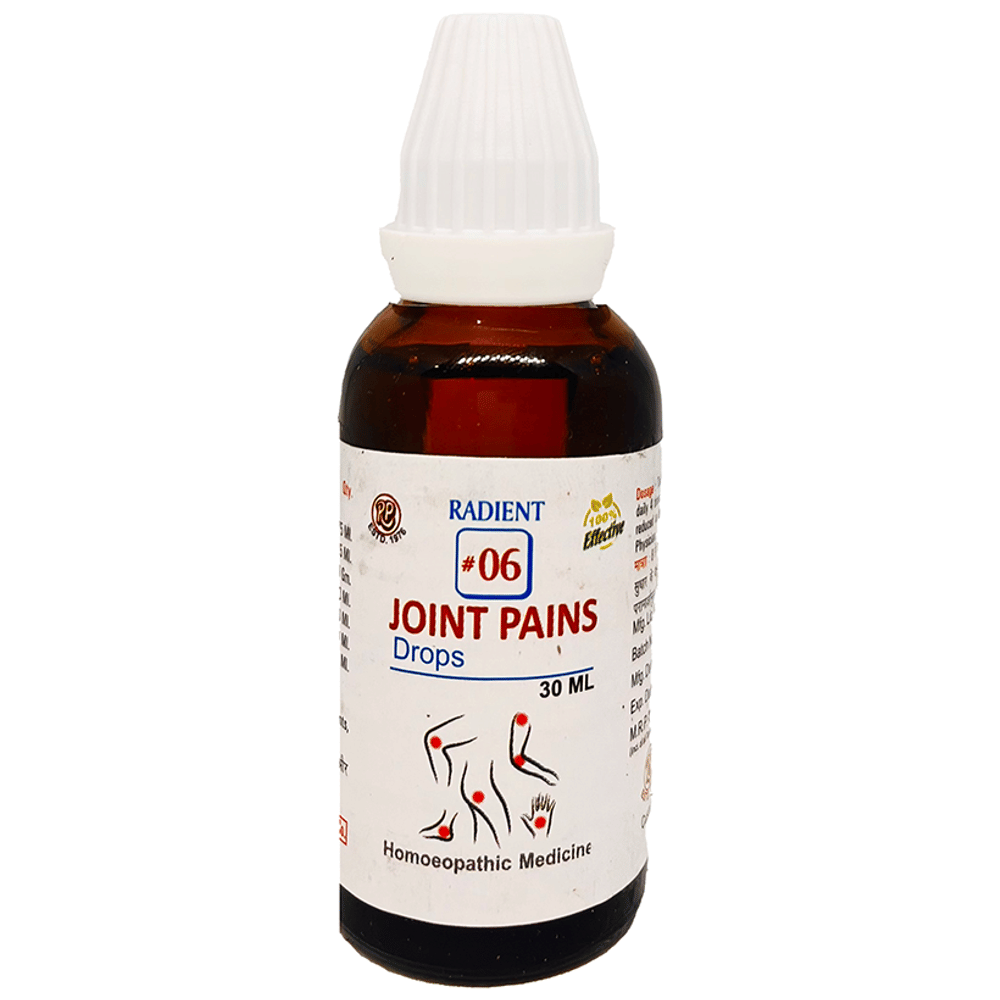 Radient #6 Joint Pains Drops bottle of 30 ml Oral Drops