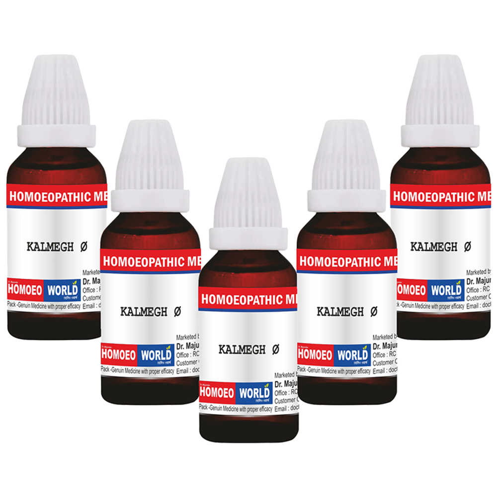 Dr. Majumder Homeo World Kalmegh Mother Tincture (30ml Each) Q combo pack of 6 bottles