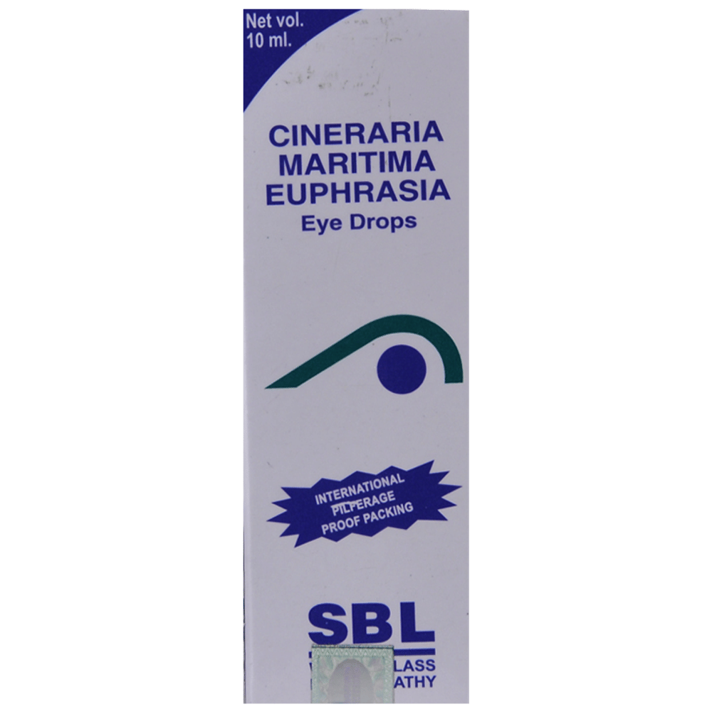 SBL Cineraria Maritima Euphrasia Eye Drop | For Eye Care bottle of 10 ml Eye Drop
