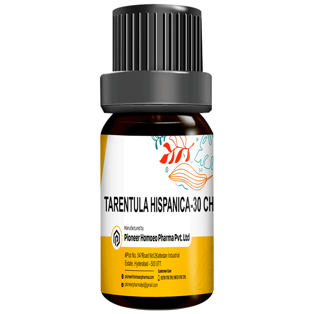 Pioneer Pharma Tarentula Hispanica Globules Pellets Multidose Pills 30 CH bottle of 150 tablets