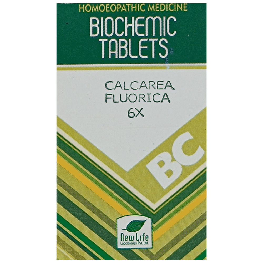 New Life Calcarea Fluorica Biochemic Tablet 6X bottle of 25 gm Biochemic Tablet