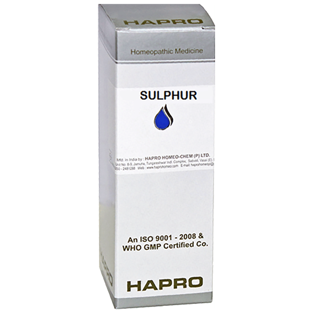 Hapro Sulphur Dilution 200 bottle of 100 ml Dilution