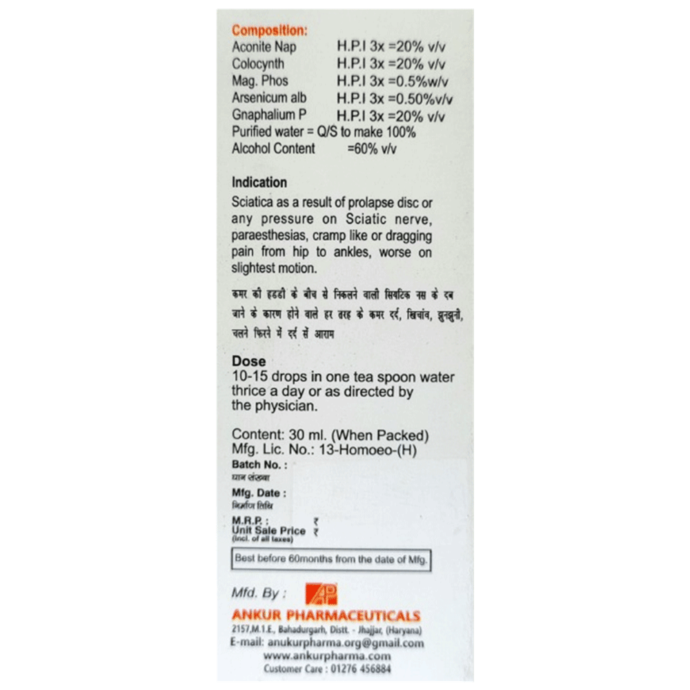 Ankur D-Scia Drop bottle of 30 ml Drop Ankur D-Scia Drop bottle of 30 ml Drop