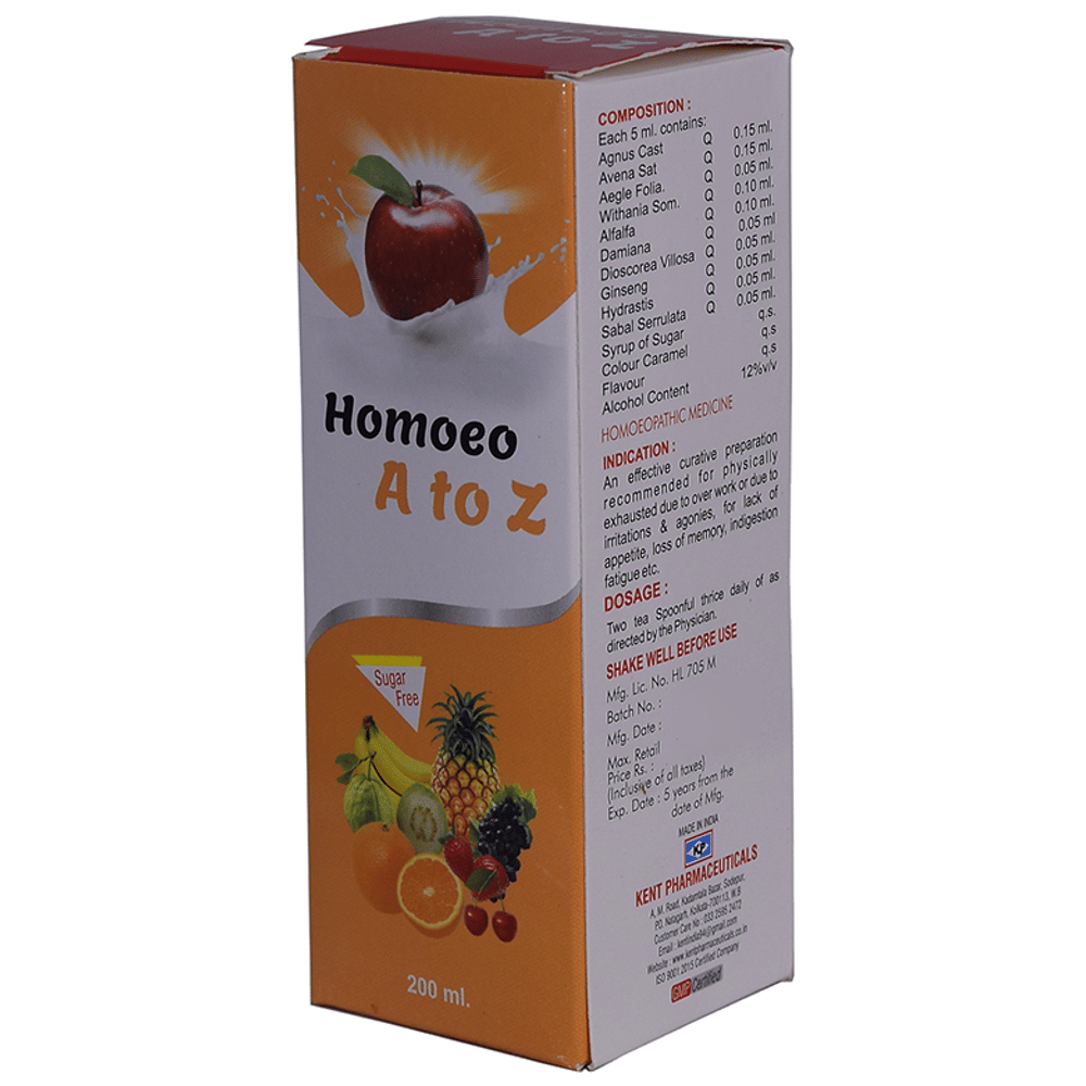 Homeo A to Z Tonic bottle of 200 ml Tonic