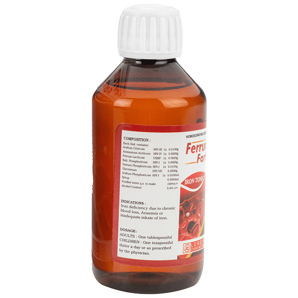 Lord's Ferrum Forte Iron Tonic bottle of 115 ml Tonic Lord's Ferrum Forte Iron Tonic bottle of 115 ml Tonic