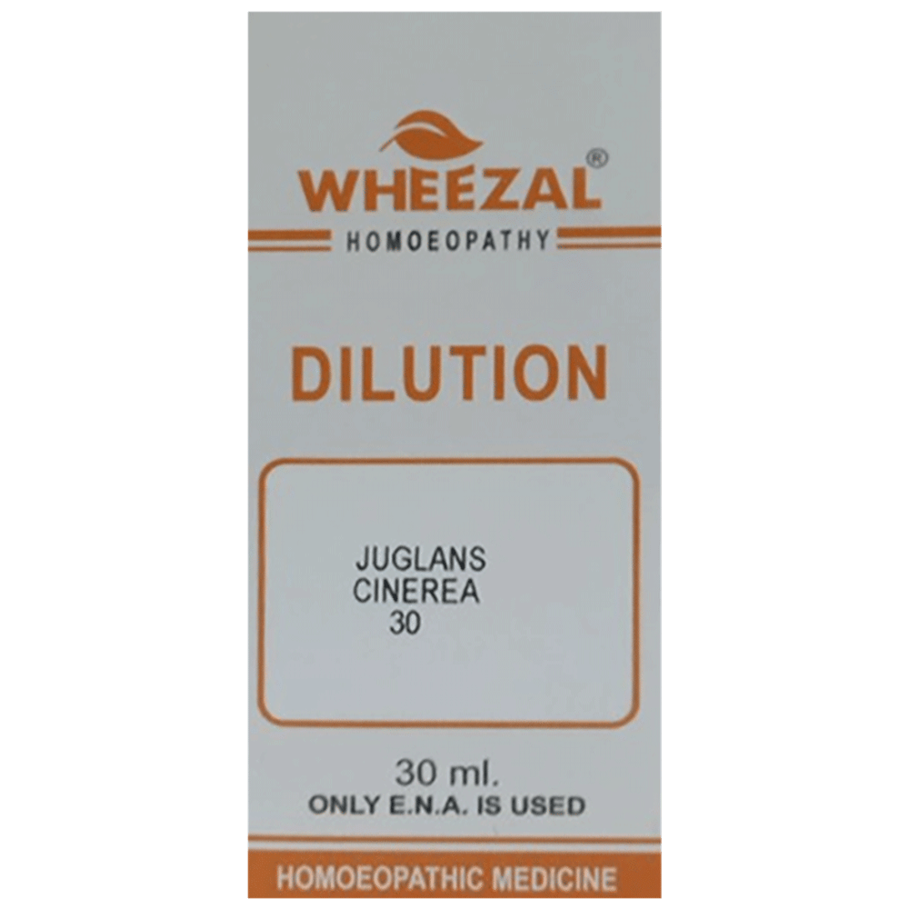 Wheezal Juglans C. Dilution 30 bottle of 30 ml Dilution