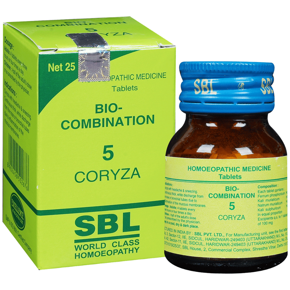 SBL Bio-Combination 5 Tablet bottle of 25 gm Biocombination Tablet