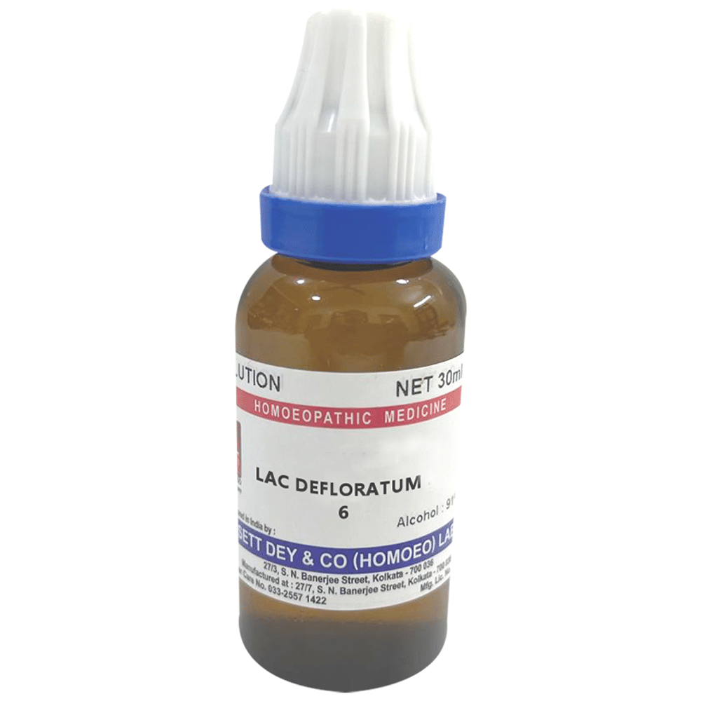 Sett Dey Lac Defloratum Dilution 6 bottle of 30 ml Dilution