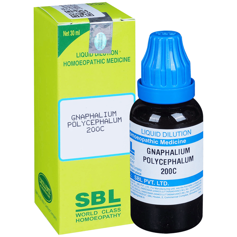 SBL Gnaphalium Polycephalum Dilution 200 CH bottle of 30 ml Dilution