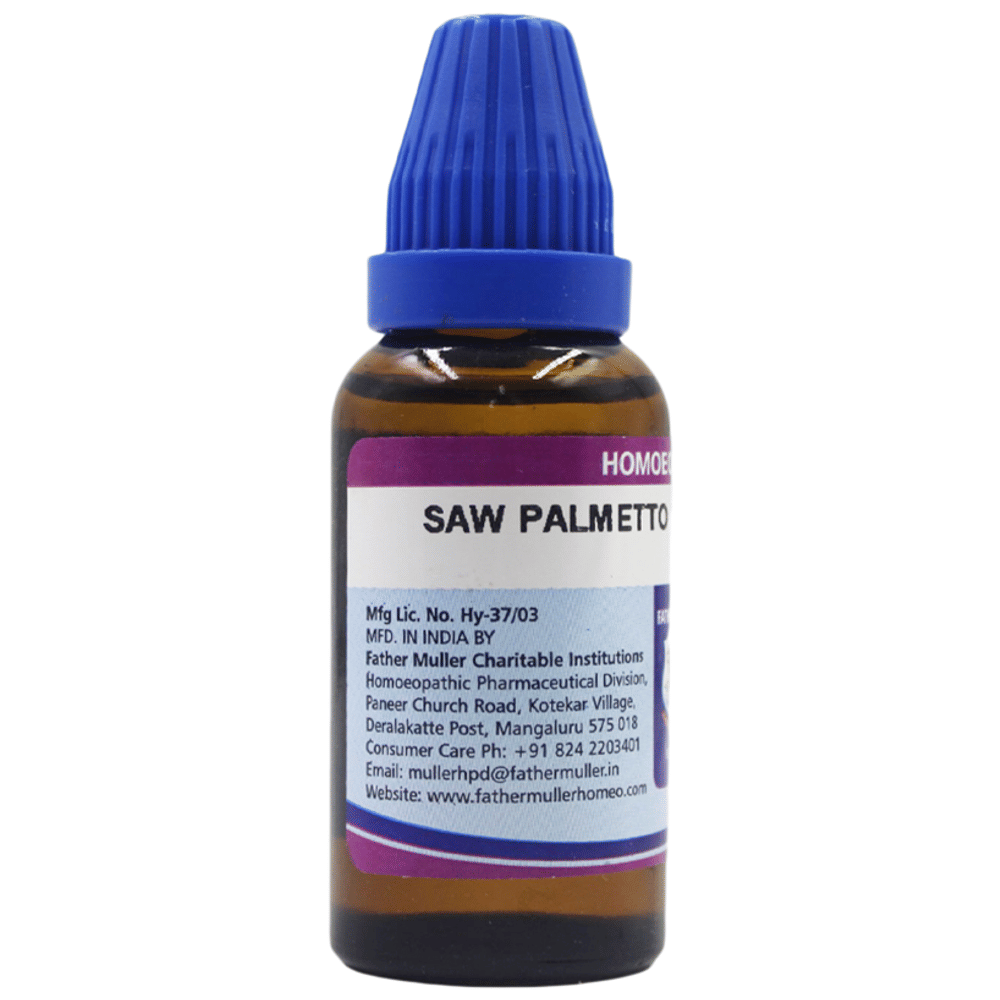 Father Muller Saw Palmetto Sabal Serrulata Drop 30 bottle of 30 ml Oral Drops Father Muller Saw Palmetto Sabal Serrulata Drop 30 bottle of 30 ml Oral Drops