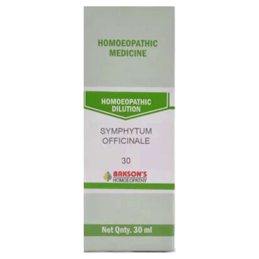 Bakson's Homeopathy Symphytum Officinale Dilution 30 bottle of 30 ml Dilution