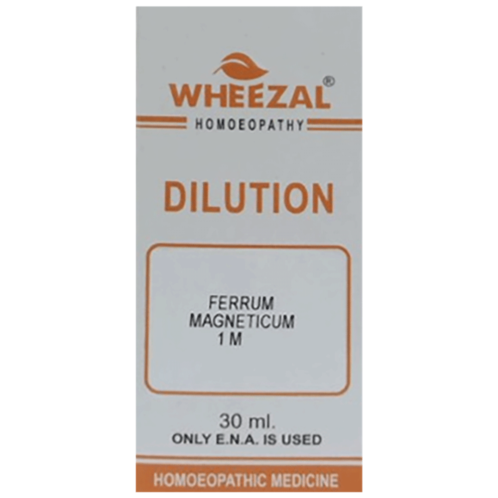 Wheezal Ferrum Magneticum Dilution 1M bottle of 30 ml Dilution